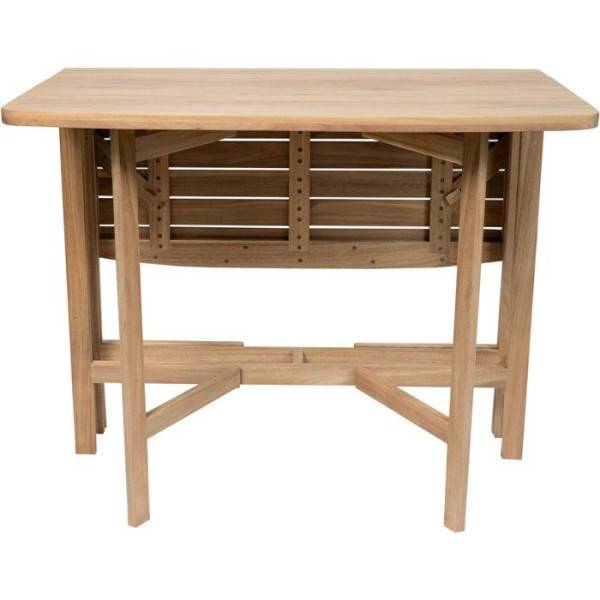 Table de jardin - FERRET - Pliante - Bois d'Acacia FSC - 21/55/90 x 90 x 75 cm - 4 personnes - Image 6