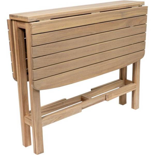Table de jardin - FERRET - Pliante - Bois d'Acacia FSC - 21/55/90 x 90 x 75 cm - 4 personnes - Image 5