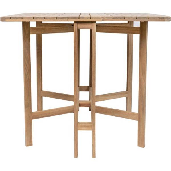 Table de jardin - FERRET - Pliante - Bois d'Acacia FSC - 21/55/90 x 90 x 75 cm - 4 personnes - Image 3