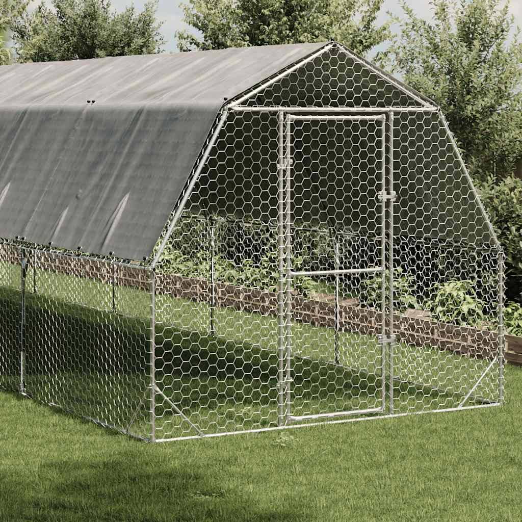 Vidaxl - Poulailler avec toit 2,5x6x2,25 m acier galvanisé vidaXL 3328522 - Image 2
