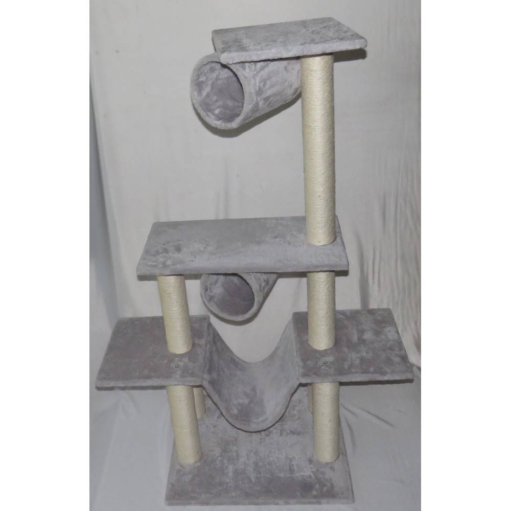 Arbre a chat Amédéo, couleur gris clair,  hauteur 140 cm, pour chat - Image 8