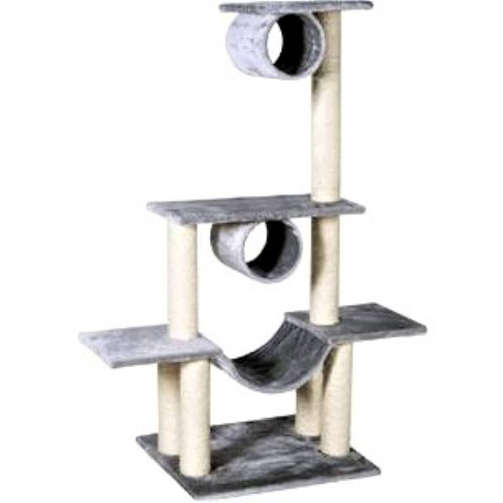 Arbre a chat Amédéo, couleur gris clair,  hauteur 140 cm, pour chat - Image 1