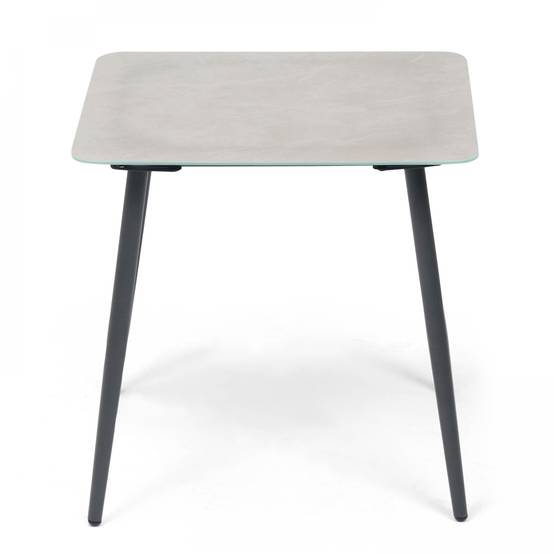 Oviala - Lot de 2 tables basses de jardin en acier gris Costa Rica - Oviala - Image 3