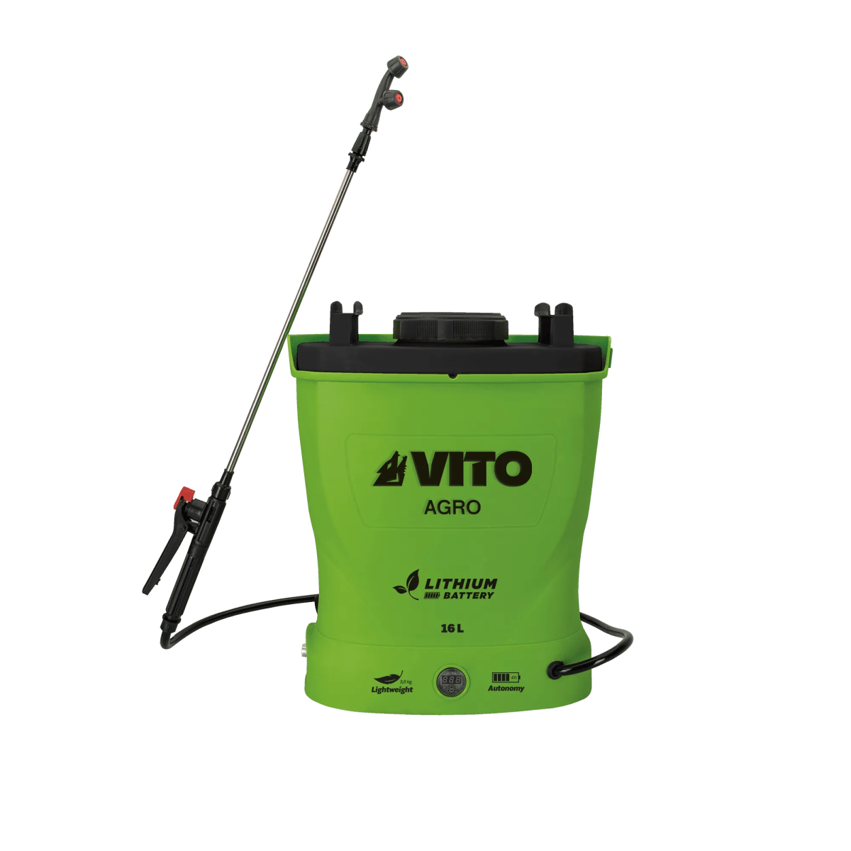 Pulvérisateur Electrique à Batterie Lithium 12V/8AH 16L 6 bars Chargeur Végétaux jardin toitures VITO - Image 9