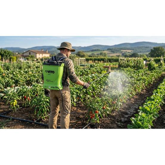 Pulvérisateur Electrique à Batterie Lithium 12V/8AH 16L 6 bars Chargeur Végétaux jardin toitures VITO - Image 2
