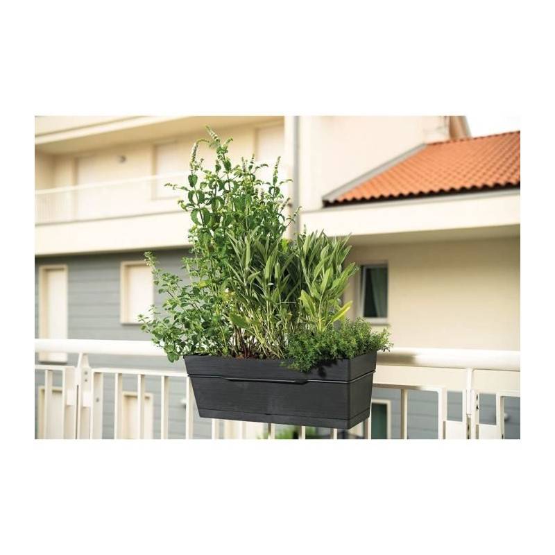 Deroma - Jardiniere - Deroma - Kit Jardiniere Save R - 10l - 49cm - Gris Foncé - Image 2