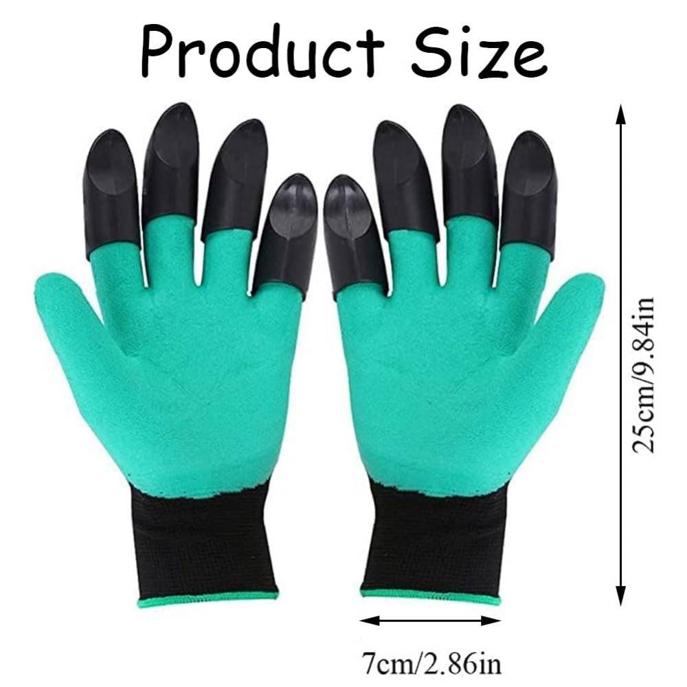 Lot de 2 gants de jardin avec griffes - Imperméables & antidérapants - Taille femme - Living123 - Image 5
