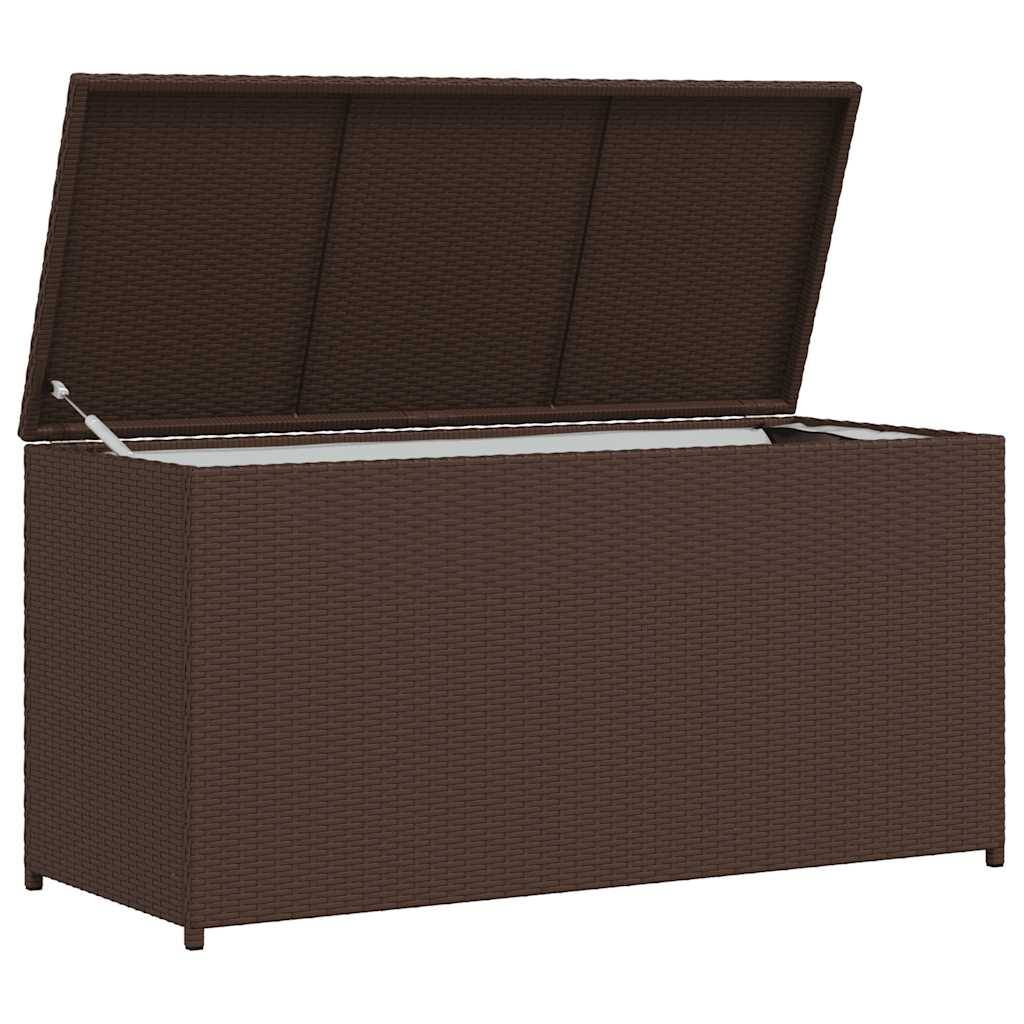 PANGIVO - Coffre de jardin résine tressée marron 120 x 50 x 60 cm - PANGIVO - Image 5