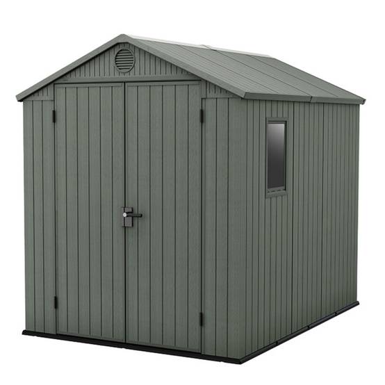 Keter - Abri de jardin en résine 4,5 m² Keter DARWIN 6x8 Vert - Image 1