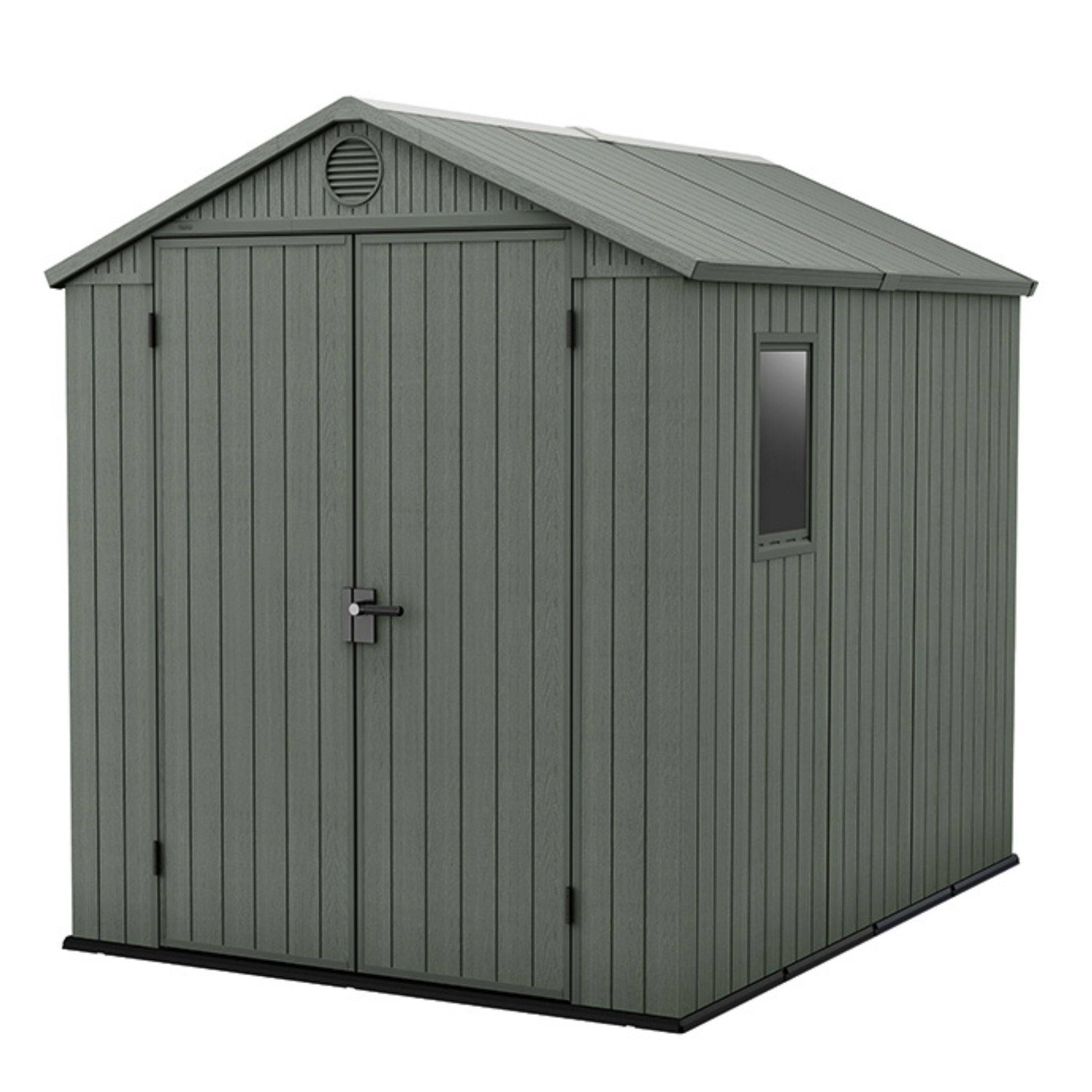 Keter - Abri de jardin en résine 4,5 m² Keter DARWIN 6x8 Vert - Image 1