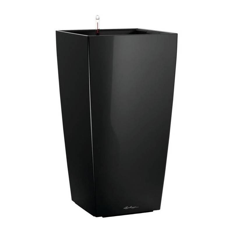 Lechuza - Pot De Fleur Lechuza Cubico Premium 40 - Kit Complet, Noir Brillant - Image 1