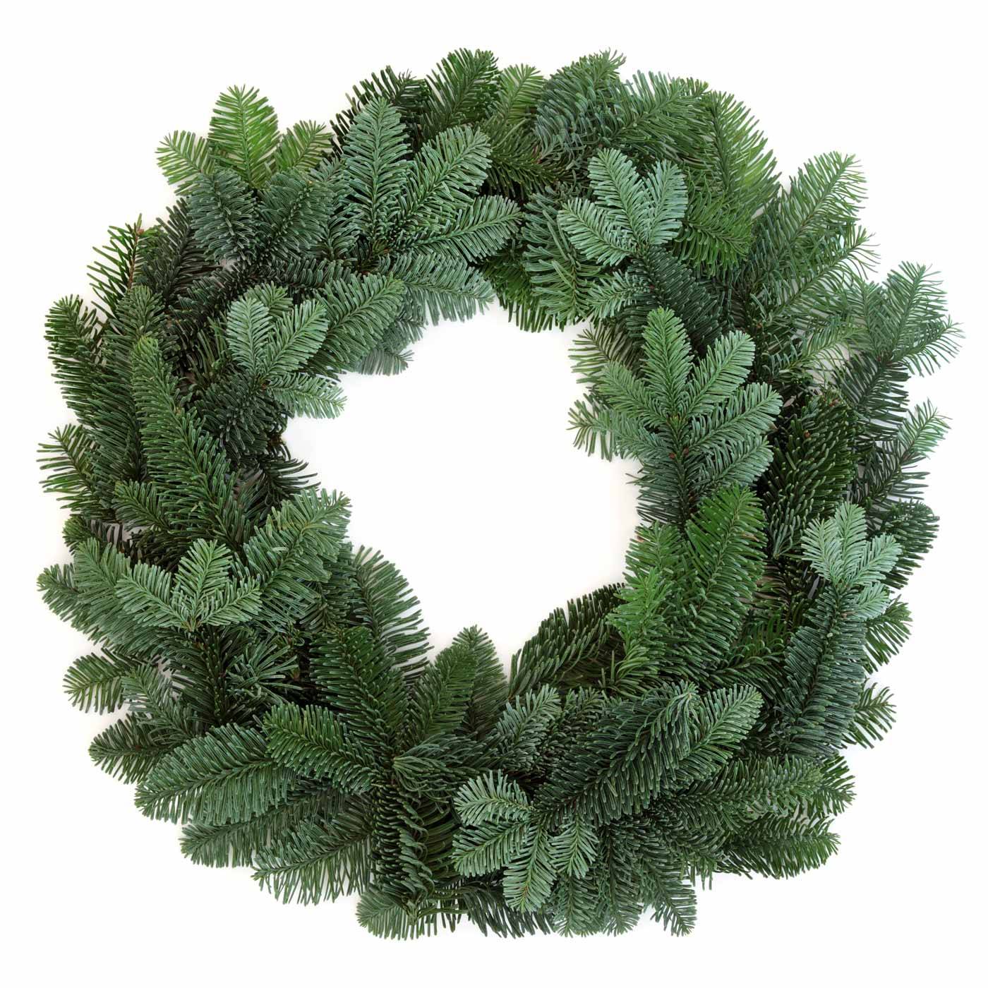 rapidsapin - Couronne de Noël en sapin naturel à décorer 40 cm