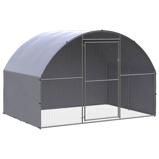 Poulailler extérieur Acier galvanisé avec Toit PE pour jardin 3x2x2 m – ComfortXL Outdoor Living - Image 1
