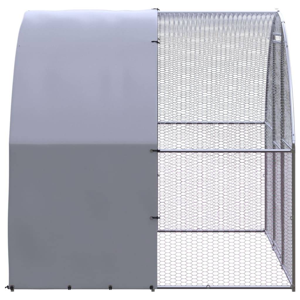 Poulailler extérieur Acier galvanisé avec Toit PE pour jardin 3x2x2 m – ComfortXL Outdoor Living - Image 3