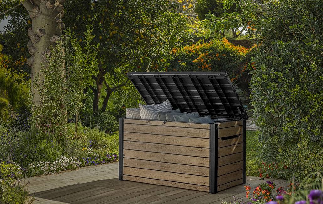 Keter - Coffre de jardin Signature 870L - Aspect bois Douglas - KETER - Image 2