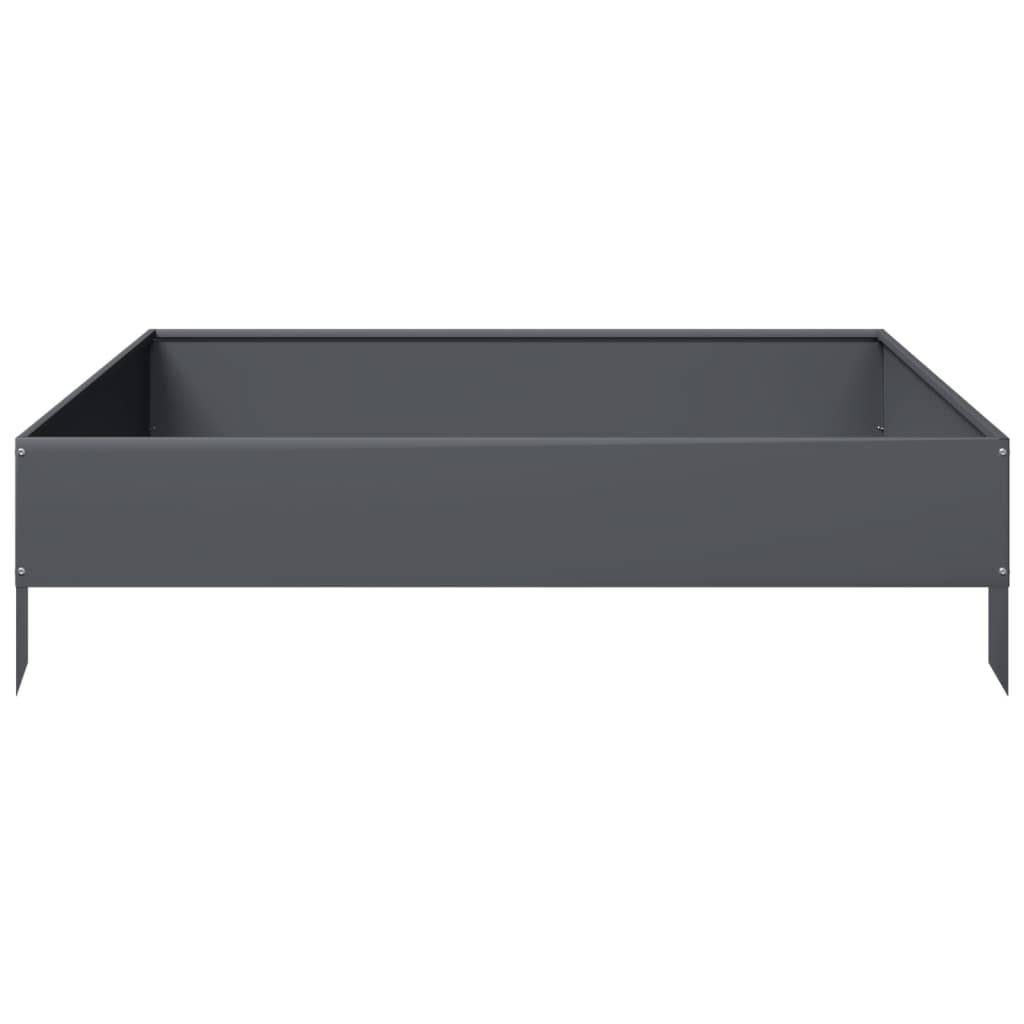 PANGIVO - Lit surélevé de jardin acier anthracite 100 x 100 x 26 cm - PANGIVO - Image 4