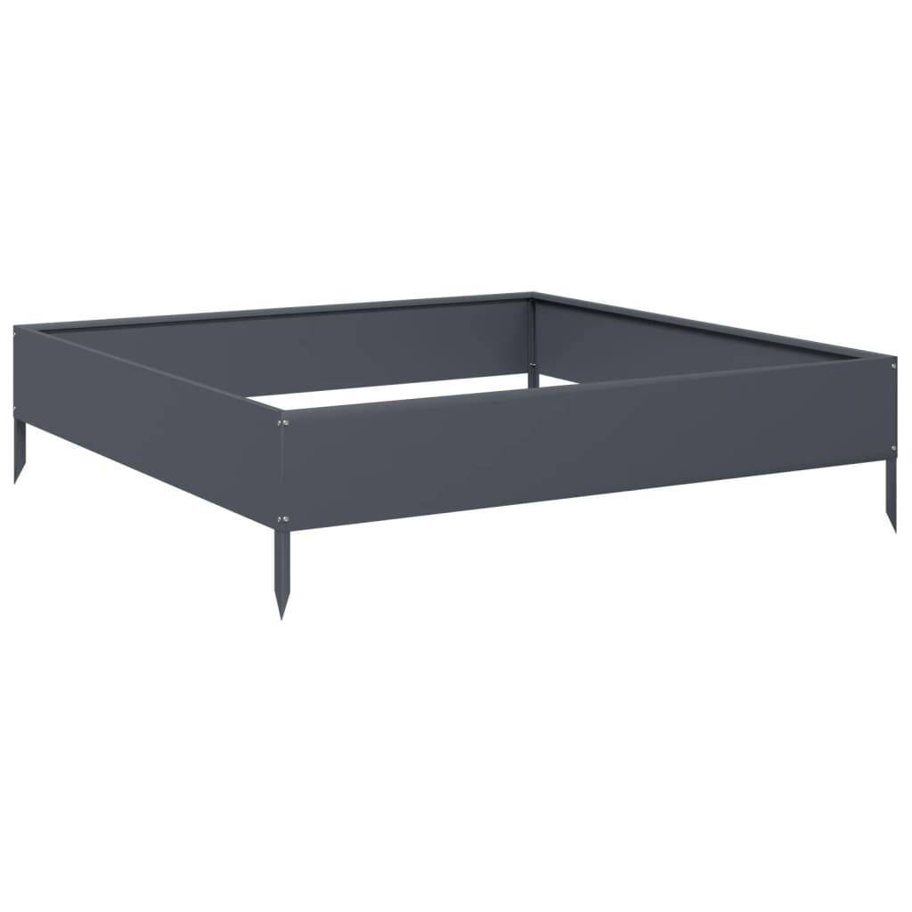 PANGIVO - Lit surélevé de jardin acier anthracite 100 x 100 x 26 cm - PANGIVO - Image 2