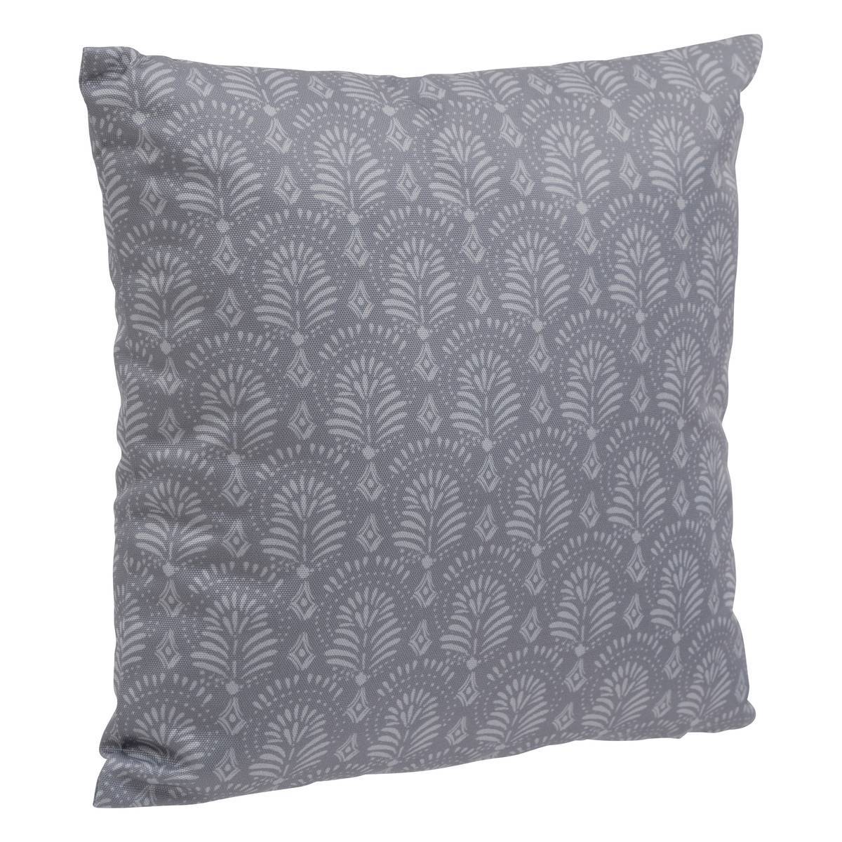 Hesperide - Coussin déco d'extérieur "Adiya" ardoise 40x40cm en polyester Hespéride - Image 1