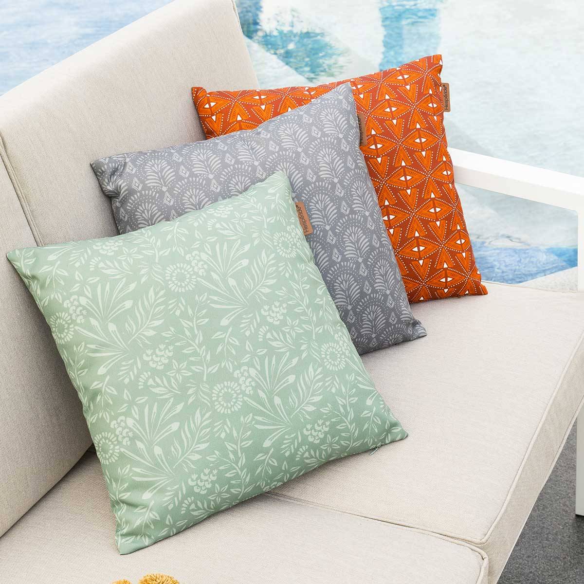 Hesperide - Coussin déco d'extérieur "Adiya" ardoise 40x40cm en polyester Hespéride - Image 5