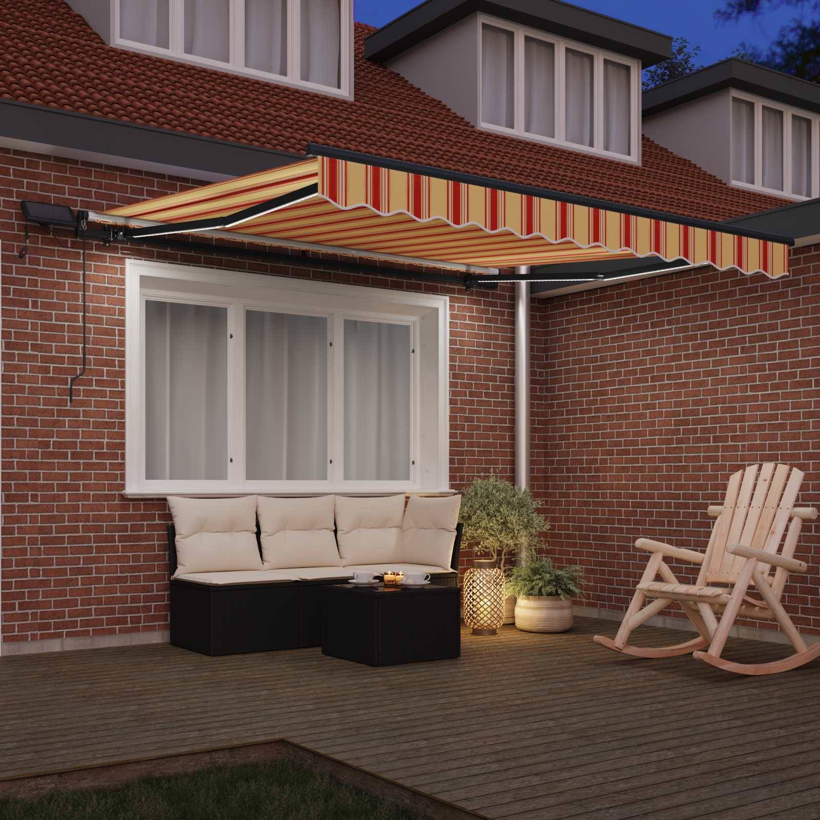 Vidaxl - Auvent rétractable Jaune et Orange 300 x 250 cm vidaXL 3329966 - Image 4
