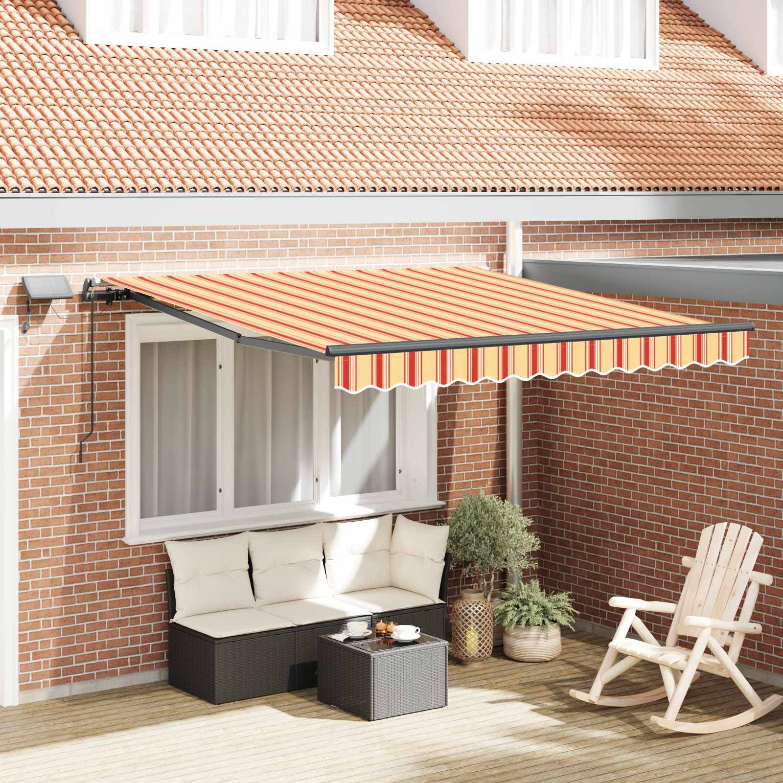 Vidaxl - Auvent rétractable Jaune et Orange 300 x 250 cm vidaXL 3329966 - Image 1