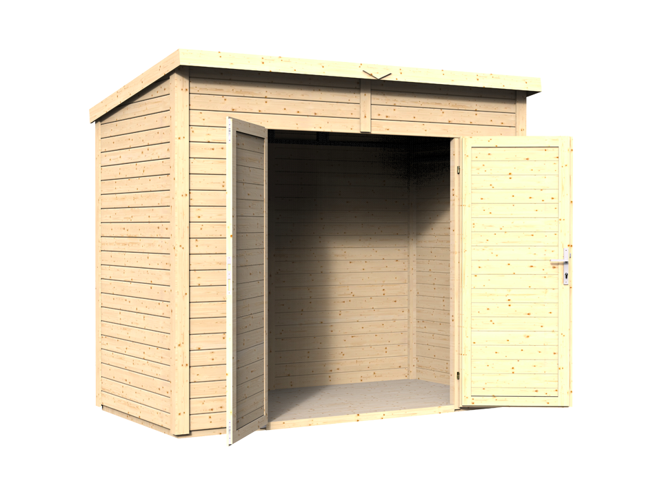 Abri de jardin bois MIDWAY 2 - 244 x 121 cm - Cabane de jardin - Cabanon - Image 5