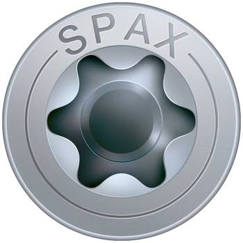 Vis SPAX Zingué Torx - Ø6 x 80 mm - Tête fraisée - Filetage Total Boite de 100 - 1191010600803 - Image 3