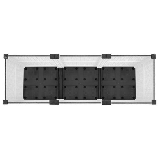 ComfortXL - Jardinière rectangulaire sur roulettes polypropylène grand espace culture 120x40x48cm blanc - ComfortXL Outdoor Living - Image 5