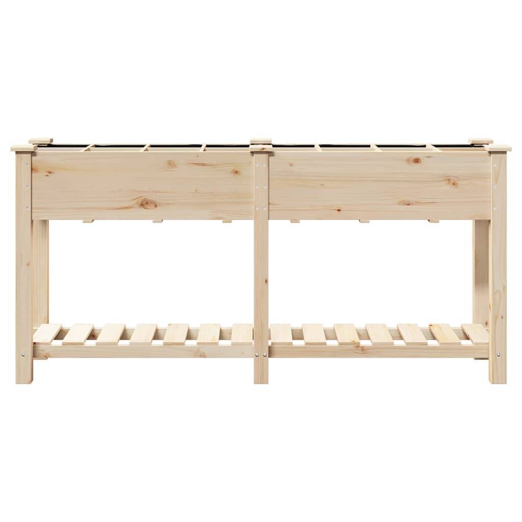 Cache-pot, Pot De Fleurs avec étagère Beige 161.5 x 45 x 76.5 cm g367 - Image 5