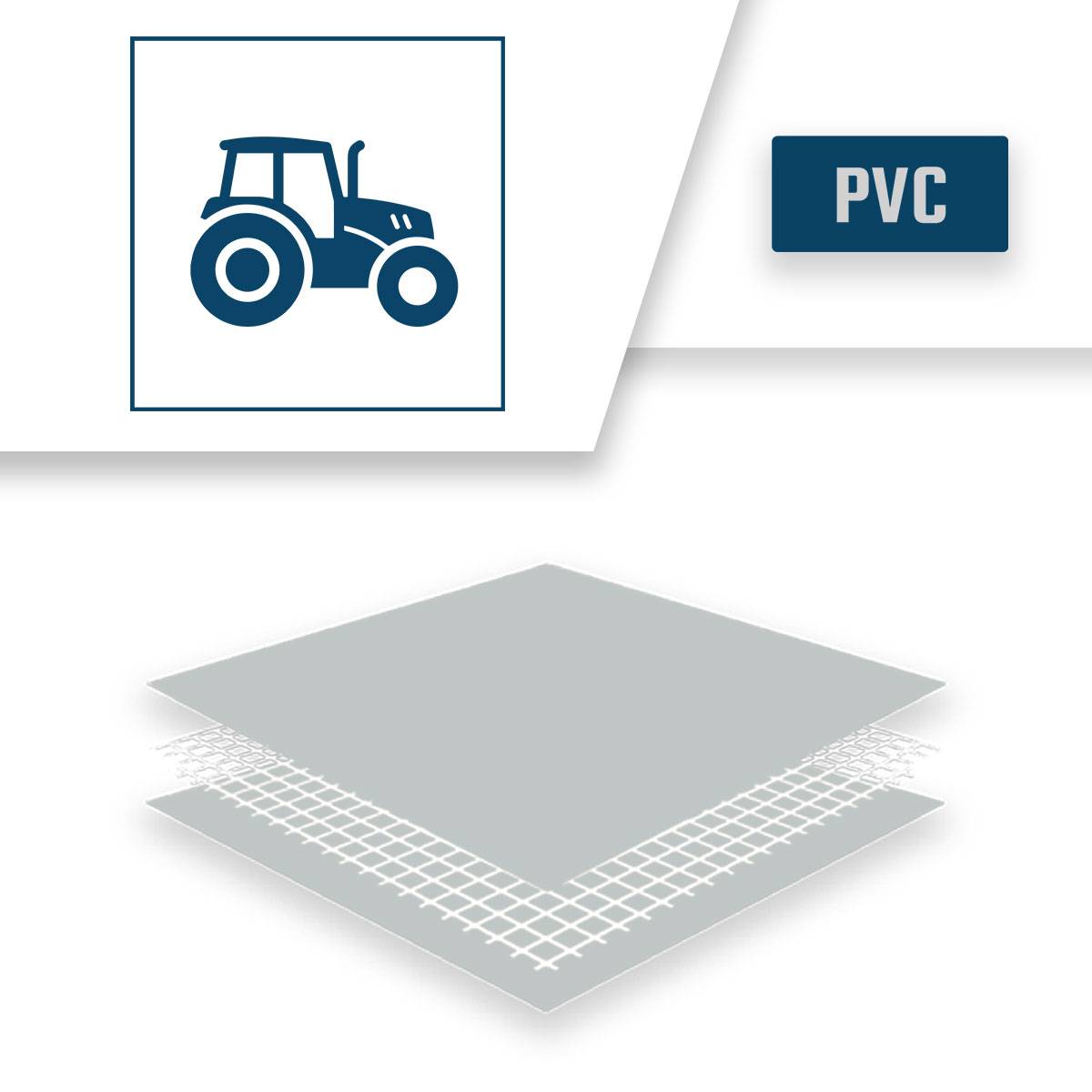 Bâche Agricole 3,8x4 m SP400AG - Garantie 5 ans - Bâche Armée Transparente étanche - Anti-UV - Made in France TECPLAST - Image 4
