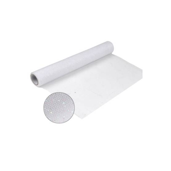 Chemin de Table Jetable "Tulle" 30cmx5m Blanc
