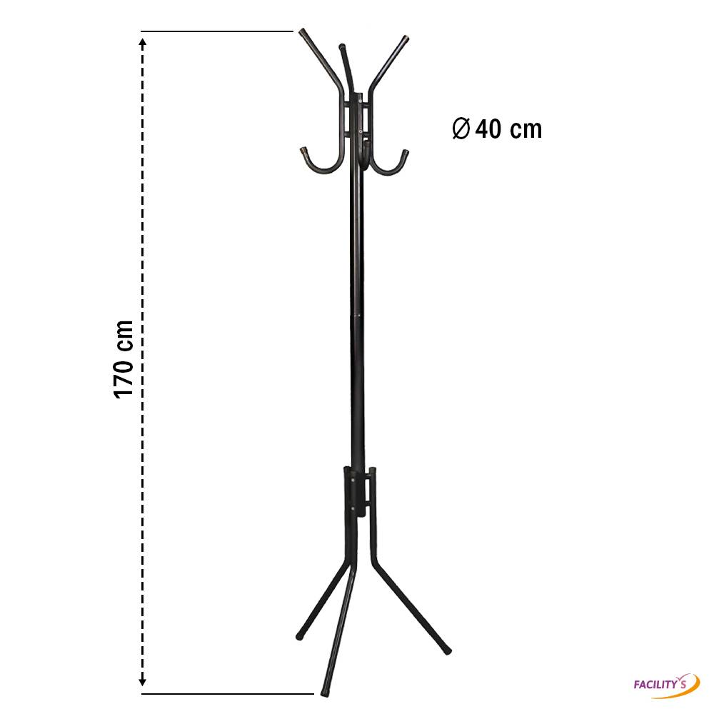 Porte manteau métal noir - Image 2