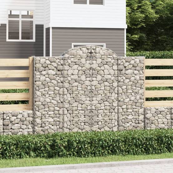 Vidaxl - Paniers à gabions arqués 12 pcs 200x50x160/180 cm Fer galvanisé vidaXL 3146393 - Image 1