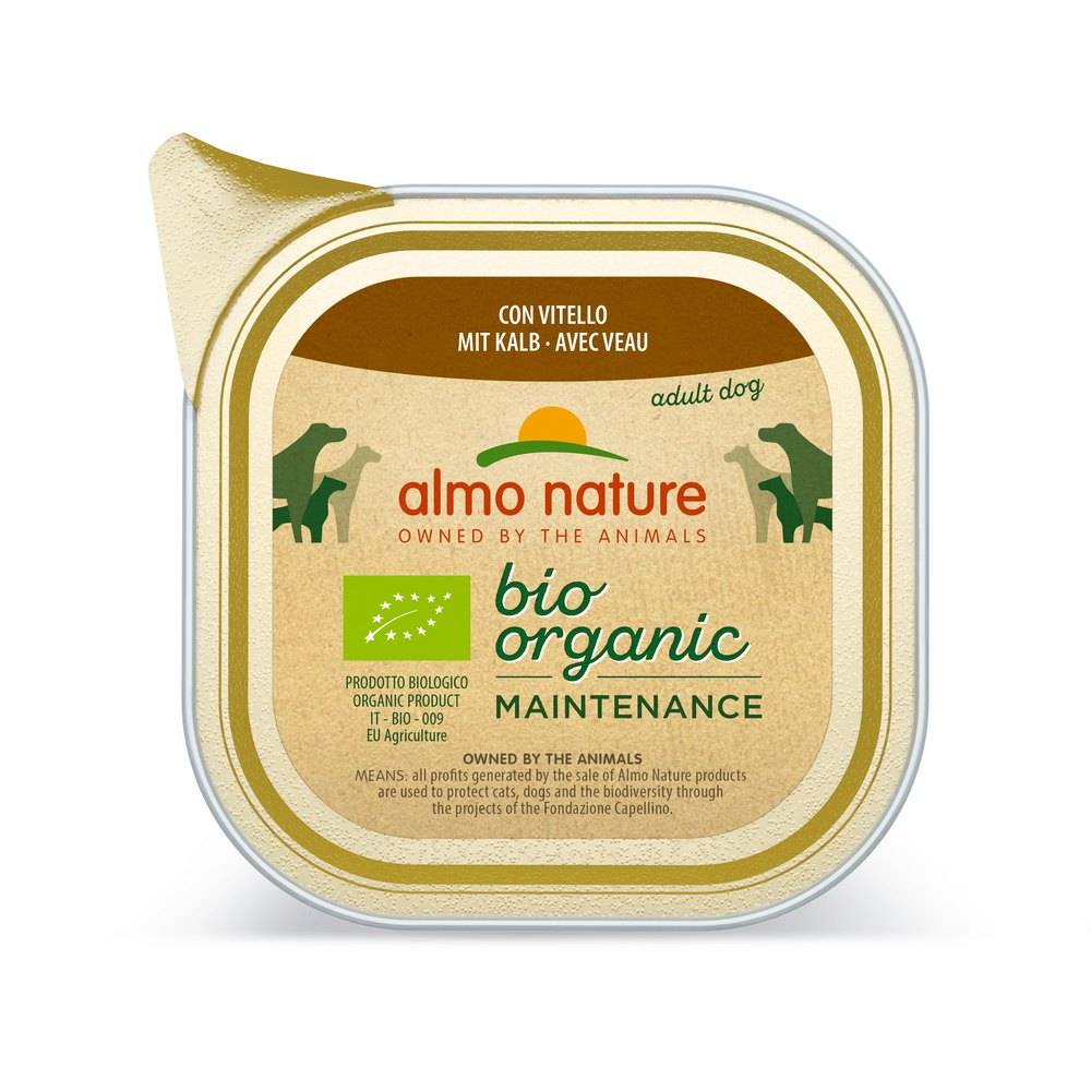 Almo Nature - Almo Nature - Barquettes Bio Organic pour Chien au Veau - Image 1