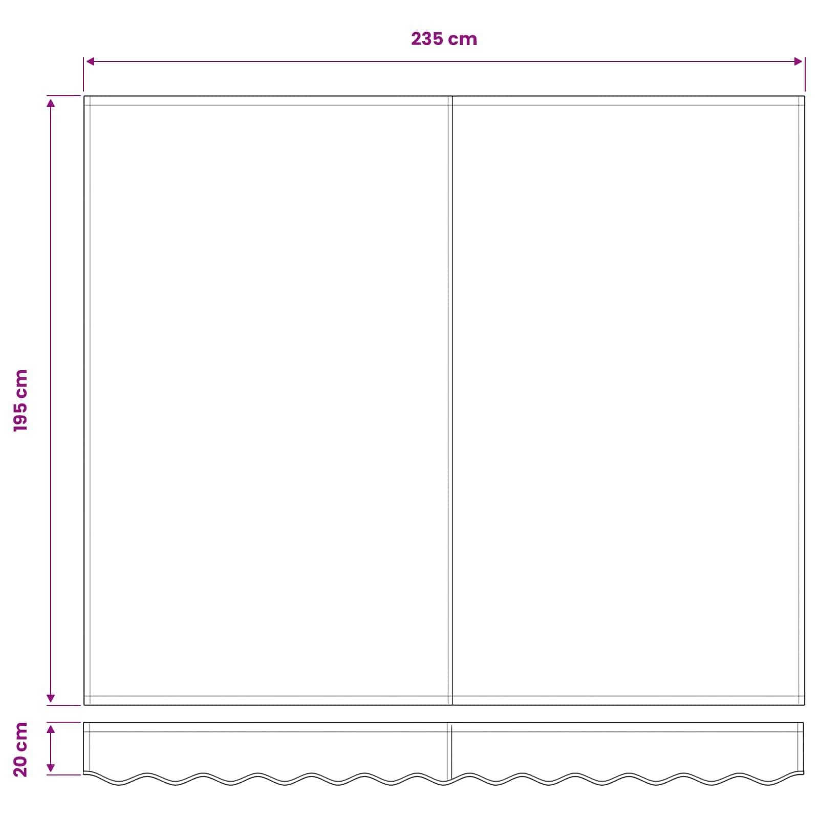 Prolenta Premium - Store banne polyester bleu 230 x 195 x 20 cm - Prolenta premium p331.8 - Image 9