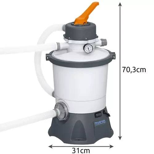 Pompe à sable pour piscines 3028 l/h BESTWAY 58515 - Image 2