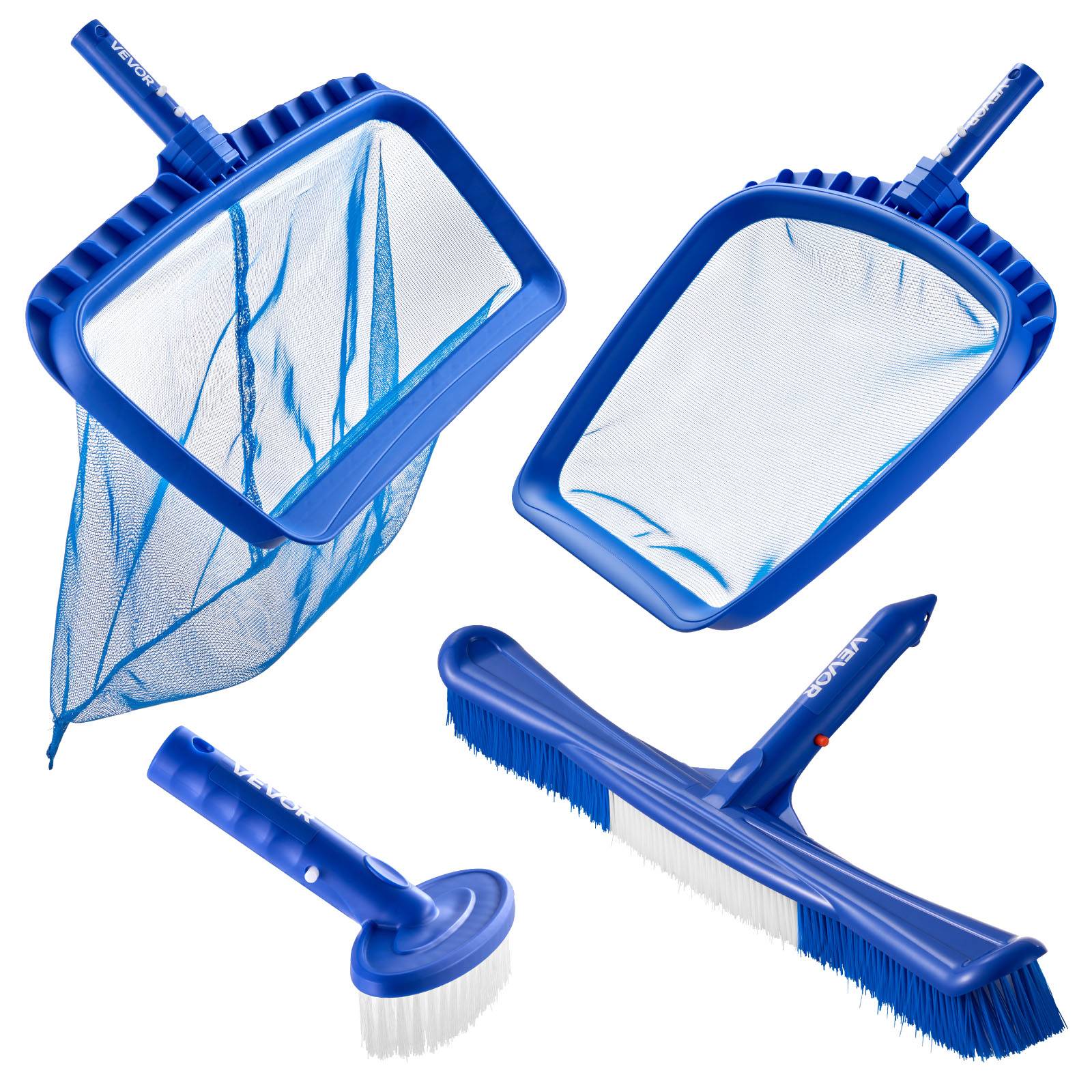Vevor - VEVOR Kit de nettoyage de piscine 2 têtes de brosse et 2 épuisettes de piscine - Image 1