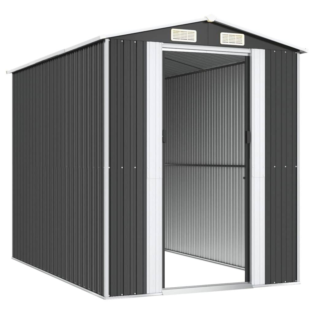 Vidaxl - Abri de jardin Anthracite 192x274x223 cm Acier galvanisé vidaXL 3147450 - Image 5
