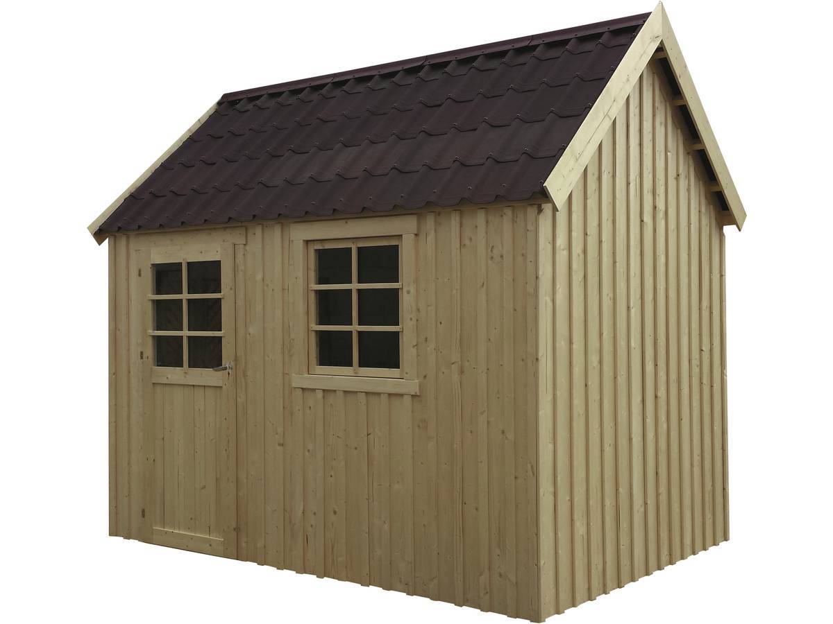 Abri Jardin Bois "oleron" - 7.72 M - 3.07 X 2.09 X 2.94 M - 16 Mm -solid - Image 1