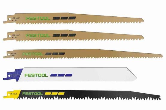 Lame de scie sabre RS-Sort FESTOOL pour RSC 18 - le jeu de 5 lames - 577496