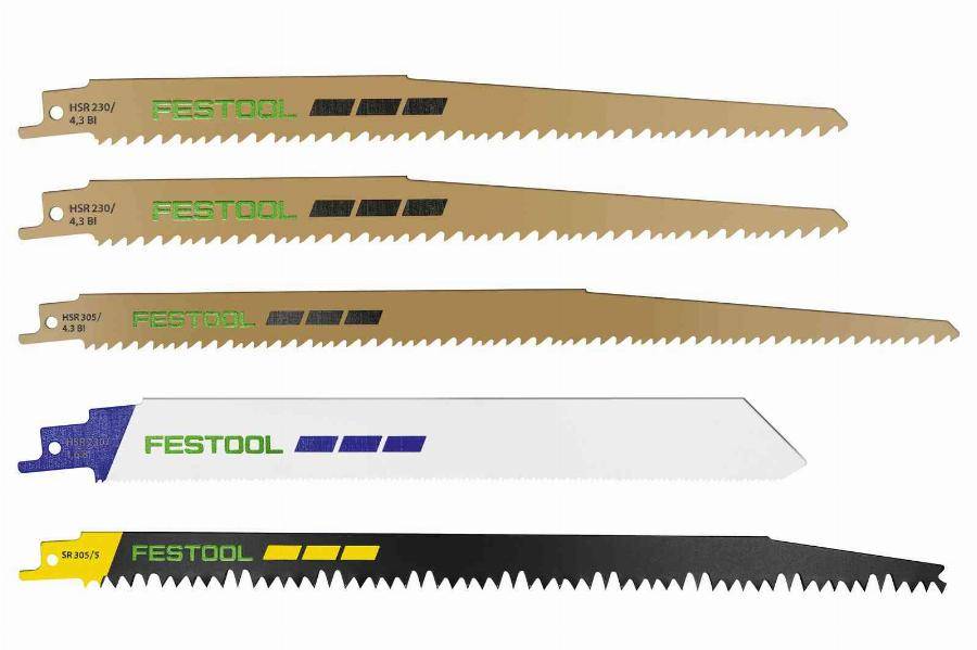 Lame de scie sabre RS-Sort FESTOOL pour RSC 18 - le jeu de 5 lames - 577496
