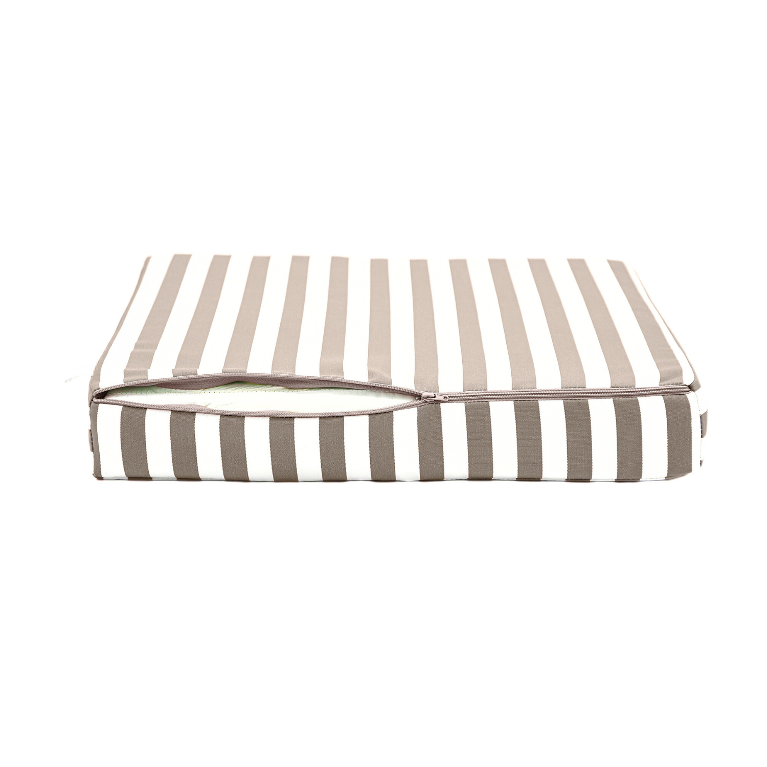 Coussins pour salon de jardin déhoussable 50x50cm Rayure beige - Déco arts - Image 8