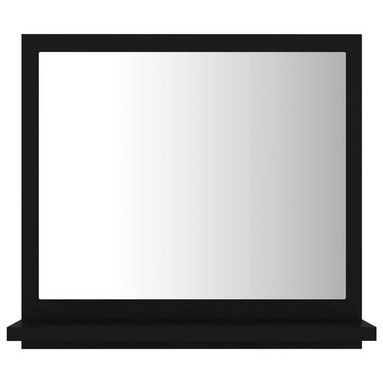 Miroir de salle de bain 40 x 10,5 x 37 cm aggloméré noir - Image 2