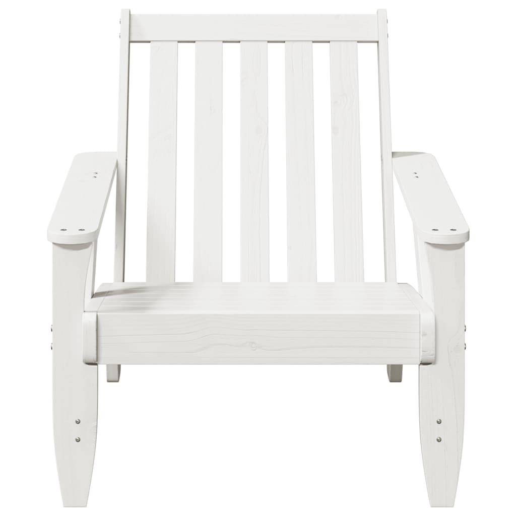 ComfortXL - Chaise Adirondack en Bois de Pin Massif Fauteuil de Jardin Relax pour Terrasse Blanc – ComfortXL Outdoor Living - Image 3
