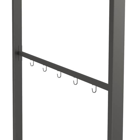 Abri pour Barbecue, Tonnelle de Jardin 215 x 150 x 220 cm en Métal avec Crochets pour Terrasse, Jardin, Cour, Beige - Image 9