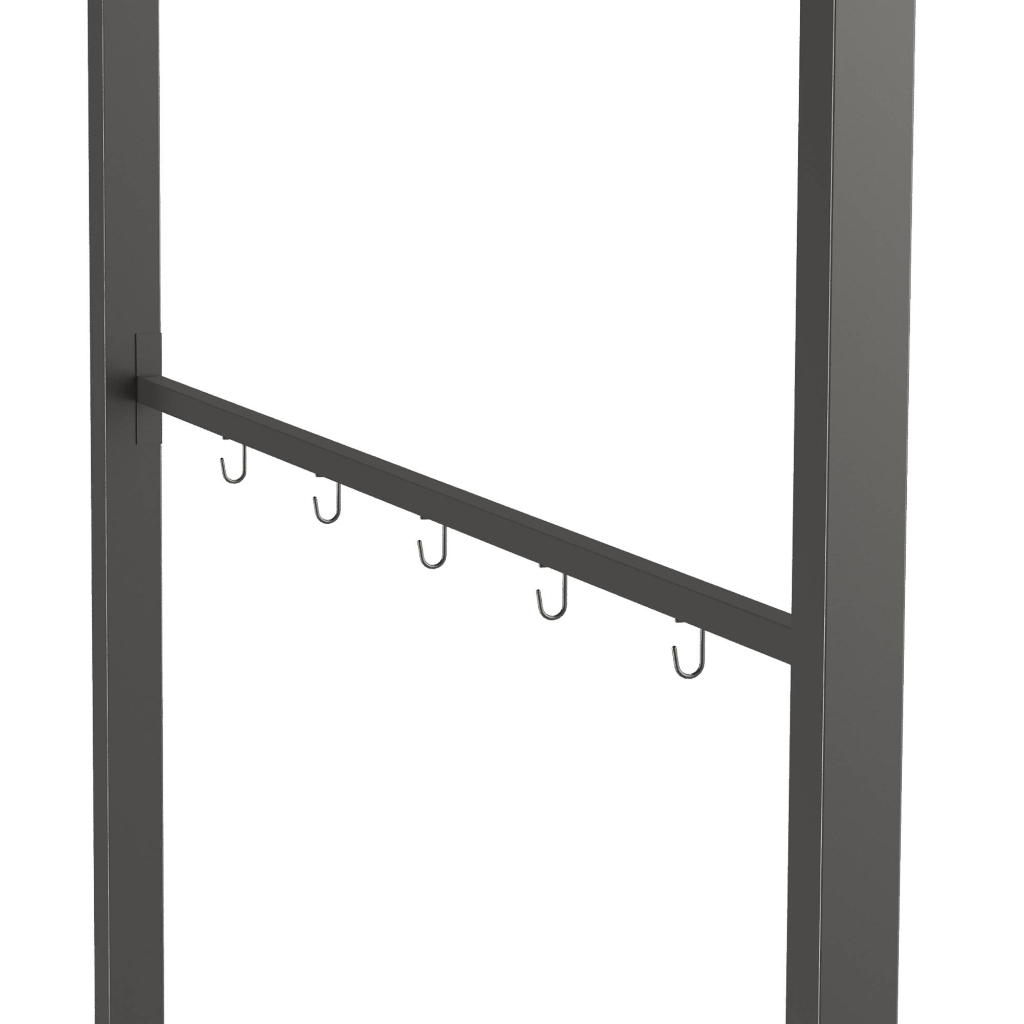 Abri pour Barbecue, Tonnelle de Jardin 215 x 150 x 220 cm en Métal avec Crochets pour Terrasse, Jardin, Cour, Beige - Image 9