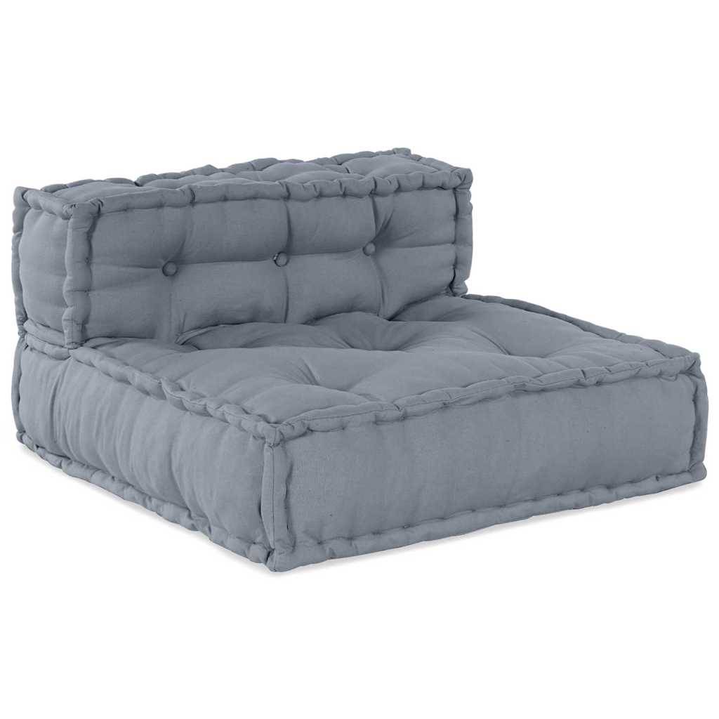 Canapé modulaire tissu gris 210 x 70 x 56 cm - PANGIVO - Image 3