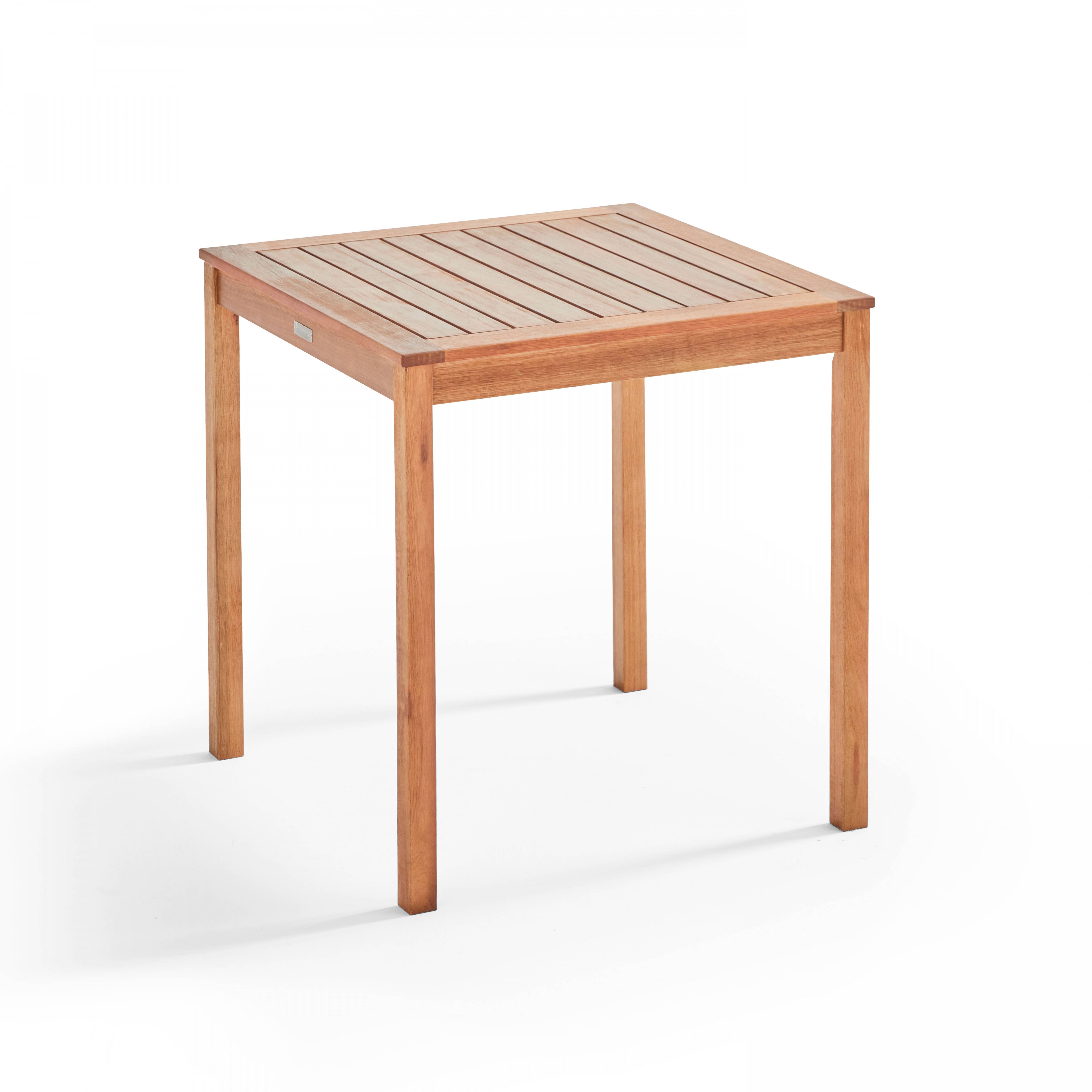 Oviala - Table bistrot carrée en bois d'eucalyptus Sete - Oviala - Image 1