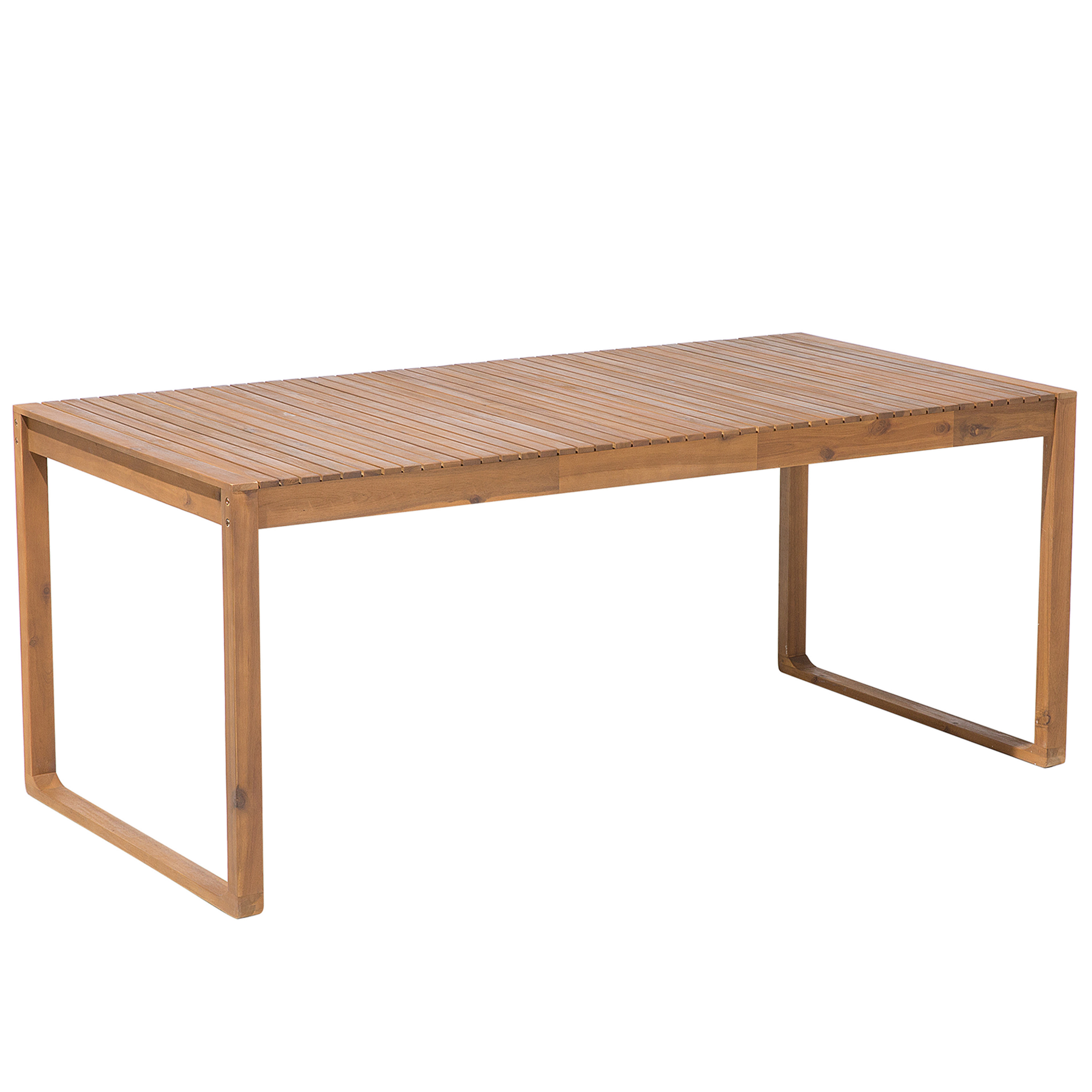 Beliani - Ensemble de Jardin composé d'une Table 180 x 90 cm et de 6 Chaises en Bois d'Accacia avec Table à Roulette Beliani - Image 4