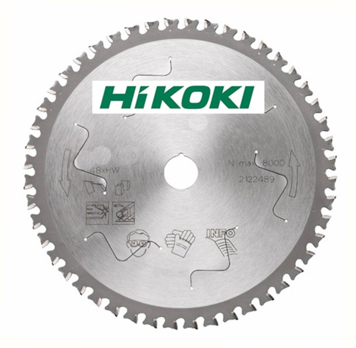 Lame pour scie circulaire acier 305 x 25,4, 60 dents - HIKOKI - 752471